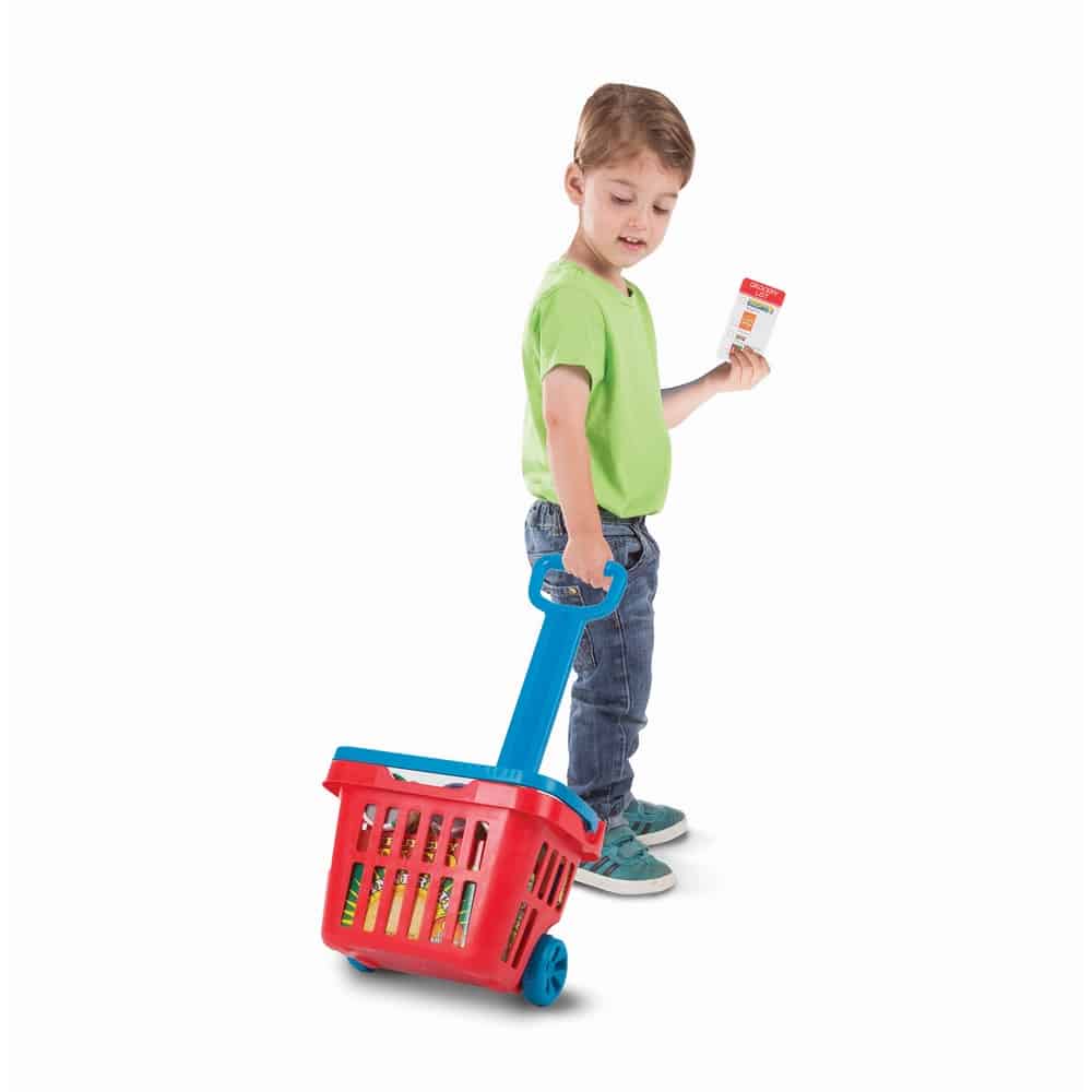 Melissa and Doug Fill & Roll Grocery Basket Play Set
