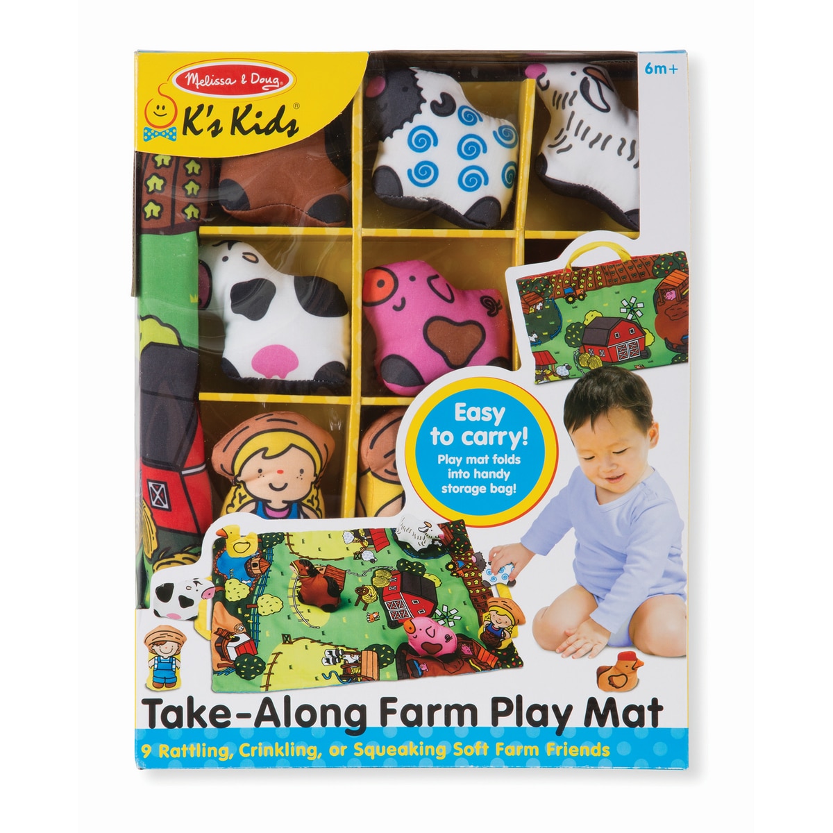 Melissa and Doug Take-Along Farm Play Mat