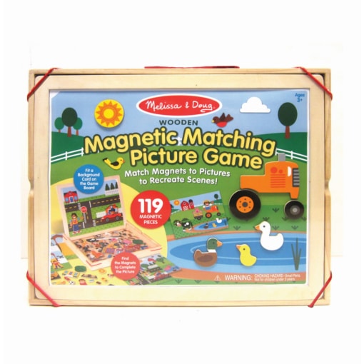 Melissa and Doug Wooden Magnetic Picture Game