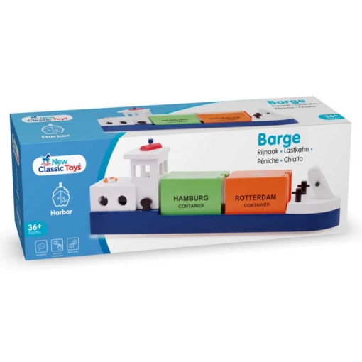 New Classic Toys Barge with 2 Containers - Image 3