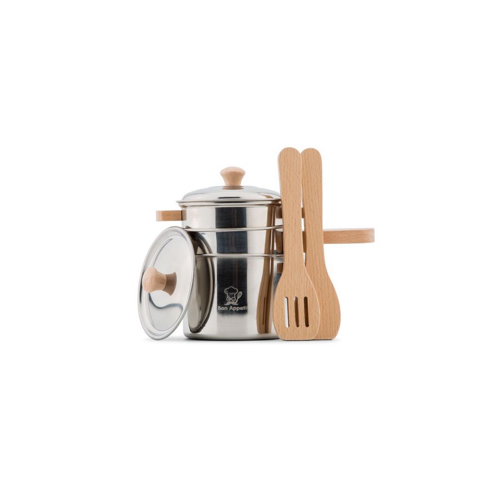 New Classic Toys Metal Kitchen Pan Set - Image 2