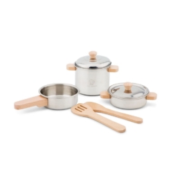 New Classic Toys Kitchen Metal Pan Set