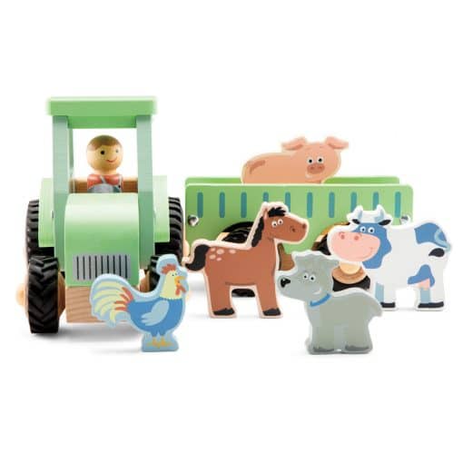 New Classic Toys Large Tractor with Animals