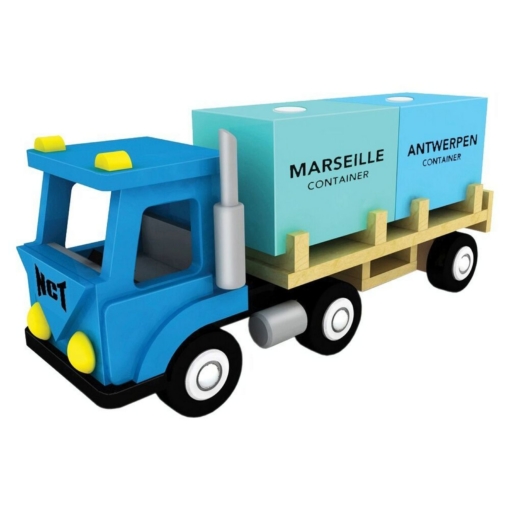 New Classic Toys Wooden Container Truck