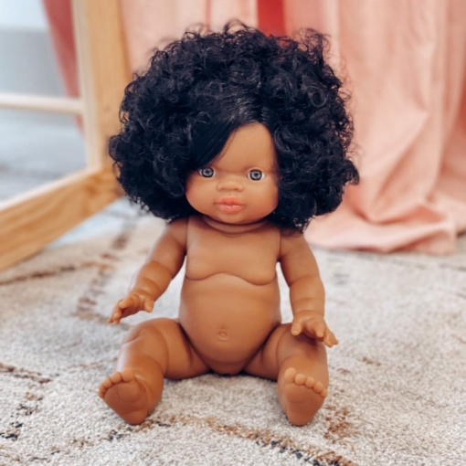 Paola Reina Gordis Doll African Girl Nora 34cm Black Hair