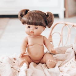 Paola Reina Gordis Doll Brunette Girl 34cm Brown Eyes