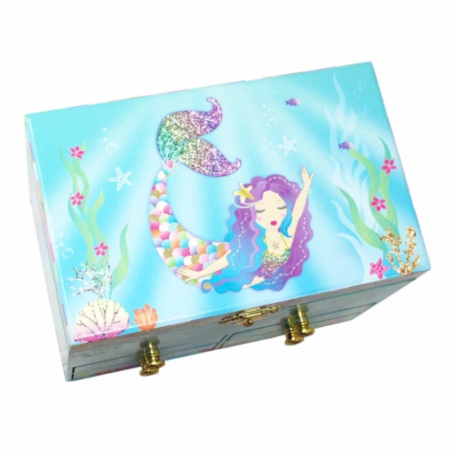 Pink Poppy Mermaid Musical Jewellery Box - Image 5