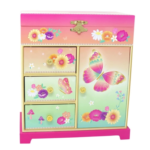Pink Poppy® Rainbow Butterfly Large Music Box - Image 3