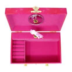 Pink Poppy Unicorn Butterfly Musical Jewellery Box