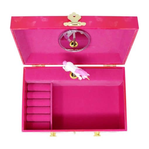 Pink Poppy Unicorn Butterfly Musical Jewellery Box