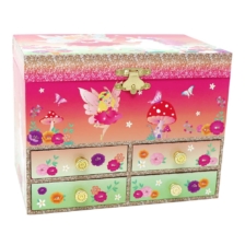 Pink Poppy Unicorn and The Pixie Fairy Musical Jewellery Box