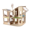 Plan Toys Green Dollhouse with Furniture