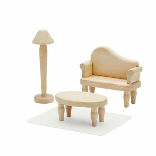 PlanToys® Victorian Wooden Dolls House Furniture Set - Image 3