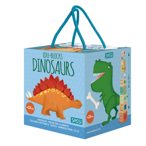 SASSI Dinosaurs Block and Puzzle Set