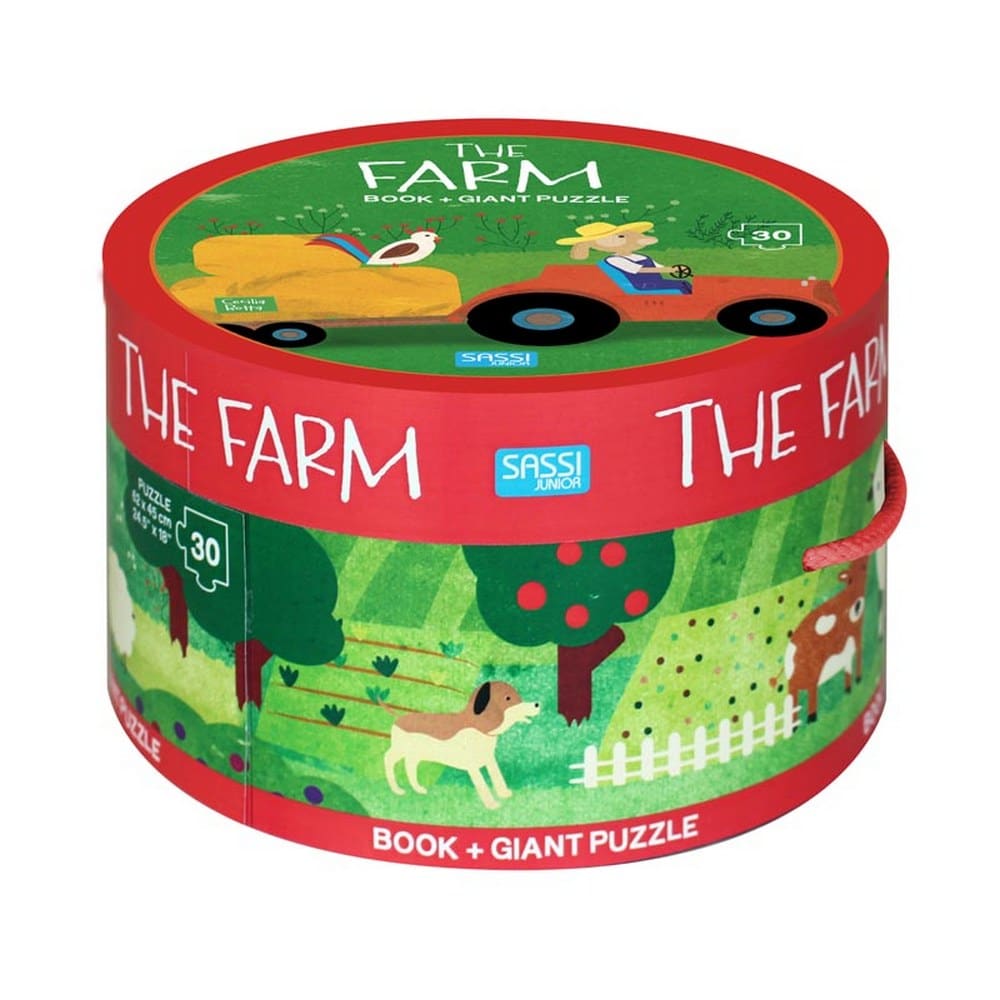 Sassi® Book and Giant Puzzle - The Farm, 30 pcs - Image 4