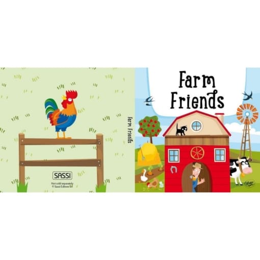 Sassi® Book and Giant Puzzle  - Farm Friends,  30 pcs - Image 4