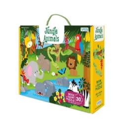 SASSI Jungle Friends Puzzle and Book Set