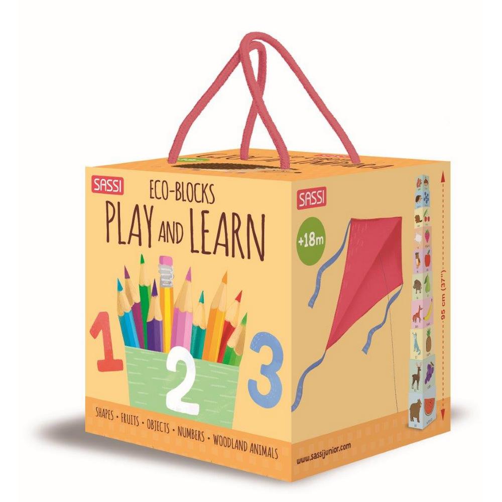 Sassi My First 123 Eco Blocks and Book Set Sassi My First 123 Eco Blocks and Book Set