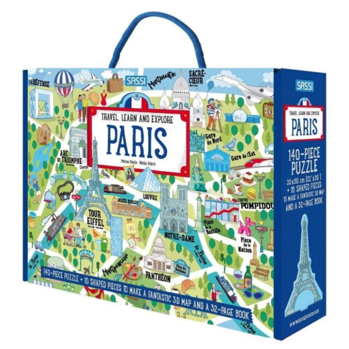 SASSI Paris Puzzle and Book Set