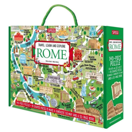 SASSI Rome Puzzel and Book Set