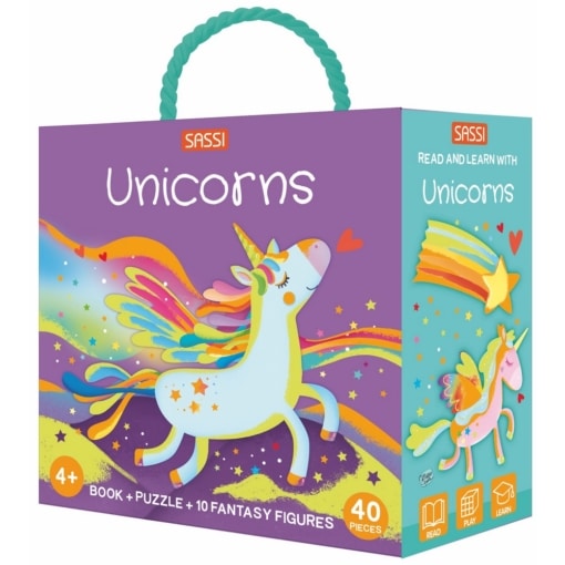 SASSI Unicorns 3D Puzzle and Book Set