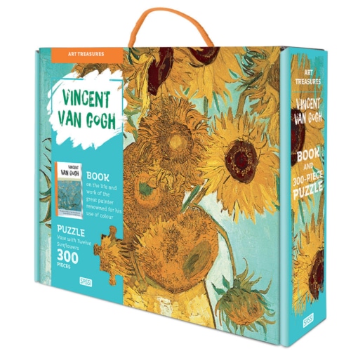 SASSI Vincent van Gogh Sunflowers Puzzle and Book