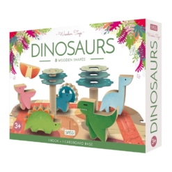 Sassi Games - Puzzle, Book and Wooden Dinosaurs