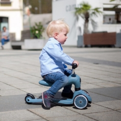 Scoot and Ride Scoot and Ride Highwaykick 1 2-in-1 Ride-On Scooter Steel Blue