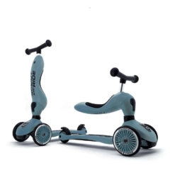 Scoot and Ride Scoot and Ride Highwaykick 1 2-in-1 Ride-On Scooter Steel Blue