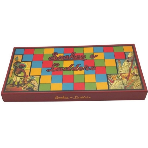 Snakes and Ladders Board Game in Retro Box - Image 2