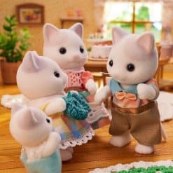 Sylvanian Families Latte Cat Family