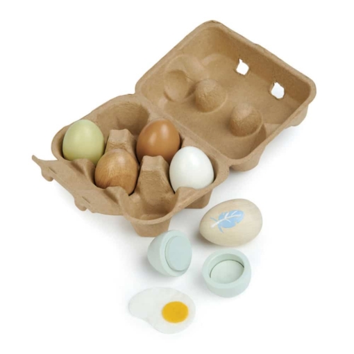 Tender Leaf Wooden Eggs in Carton