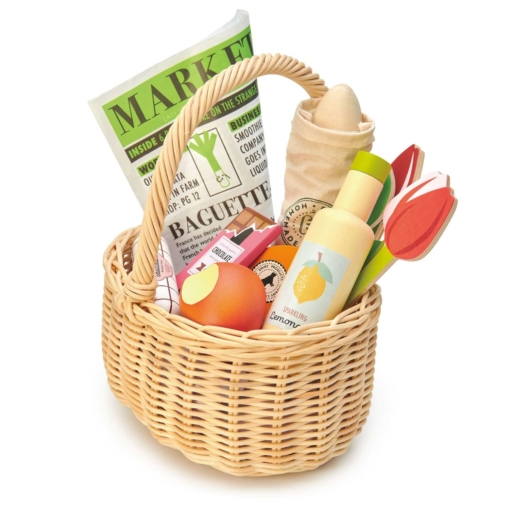Tender Leaf Wicker Shopping Basket Set - Image 2