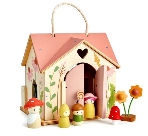 Tender Leaf Rosewood Cottage Wooden Dollhouse - Image 3