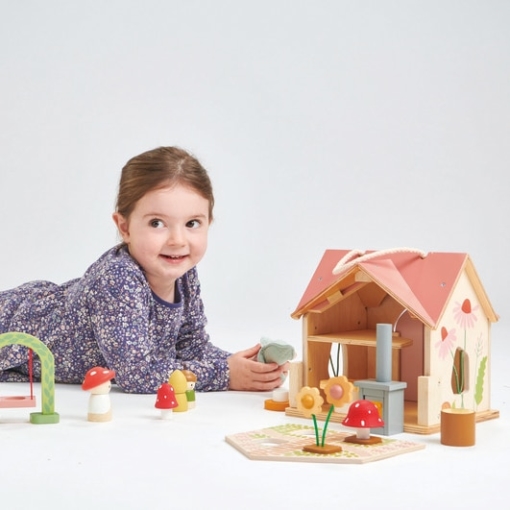 Tender Leaf Rosewood Cottage Wooden Dollhouse - Image 4