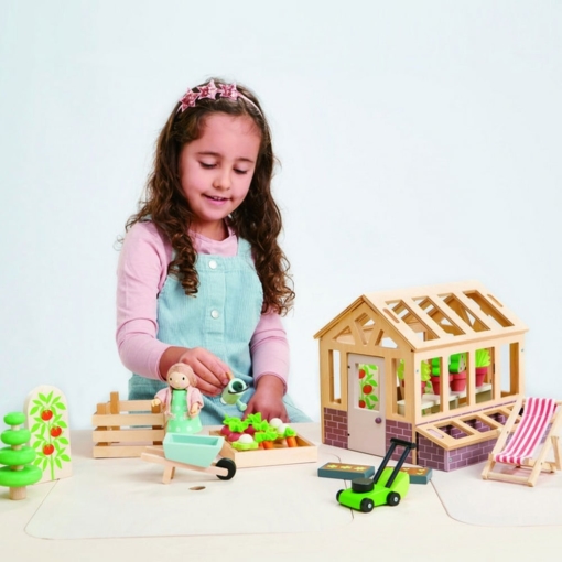 Tender Leaf Greenhouse with Garden Set - Image 3