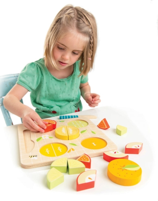 Tender Leaf Toys Citrus Fractions Puzzle