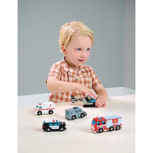 Tender Leaf Toys Emergency Vehicles