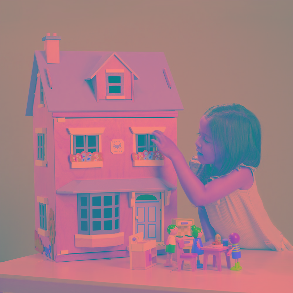 Tenderleaf Foxtail Villa Furnished Dollhouse: Creative Play in Style