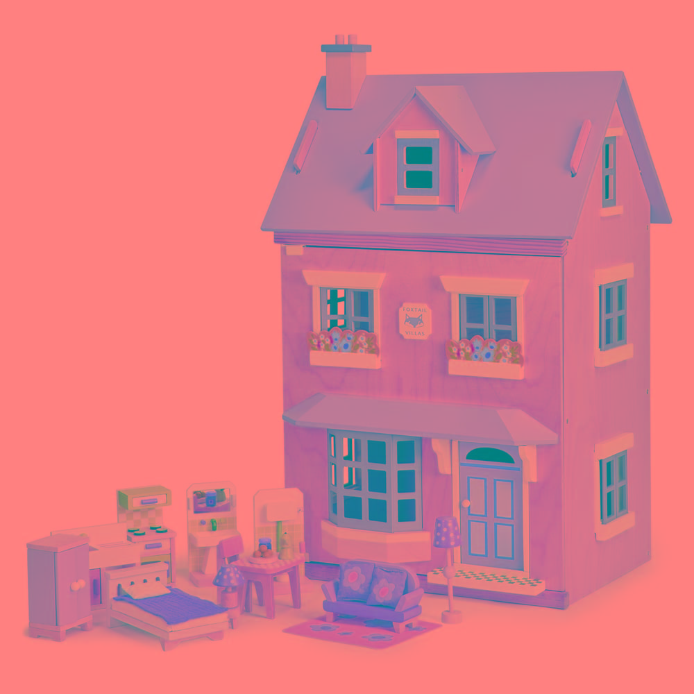 Tenderleaf Foxtail Villa Furnished Dollhouse: Creative Play in Style