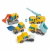 Tender Leaf Toys Wooden Construction Site Vehicle Set