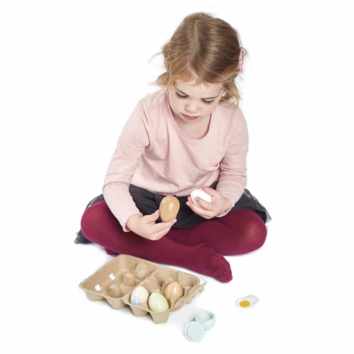 Tender Leaf Wooden Eggs in Carton - Image 2