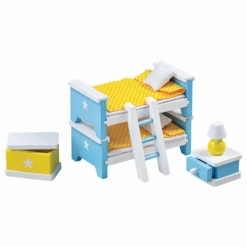 Tidlo Wooden Dolls House Children's Bedroom Furniture