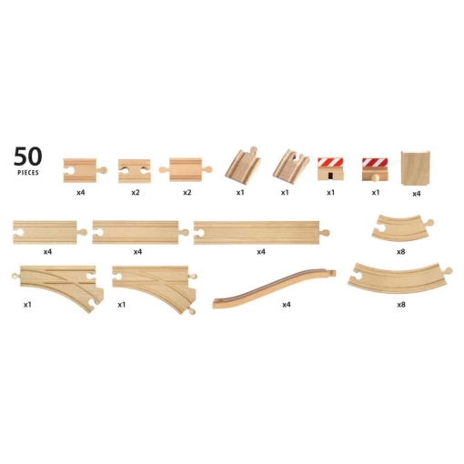 BRIO 50 Piece Track Pack - Image 4