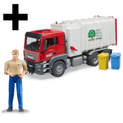 Bruder® MAN TGS Side Loading Garbage Truck with Driver Bundle