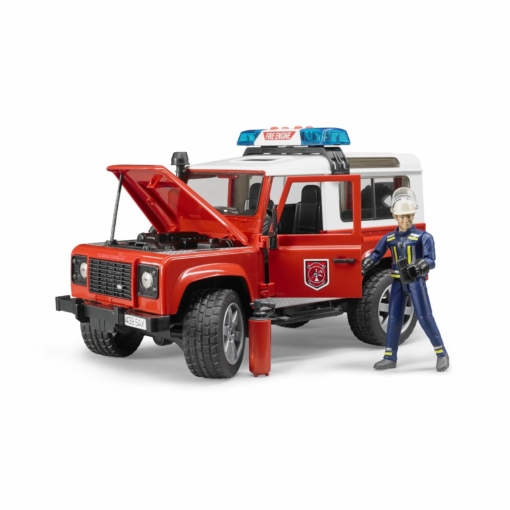 BruderLand Rover Defender Fire Department Wagon 02596 - Image 4