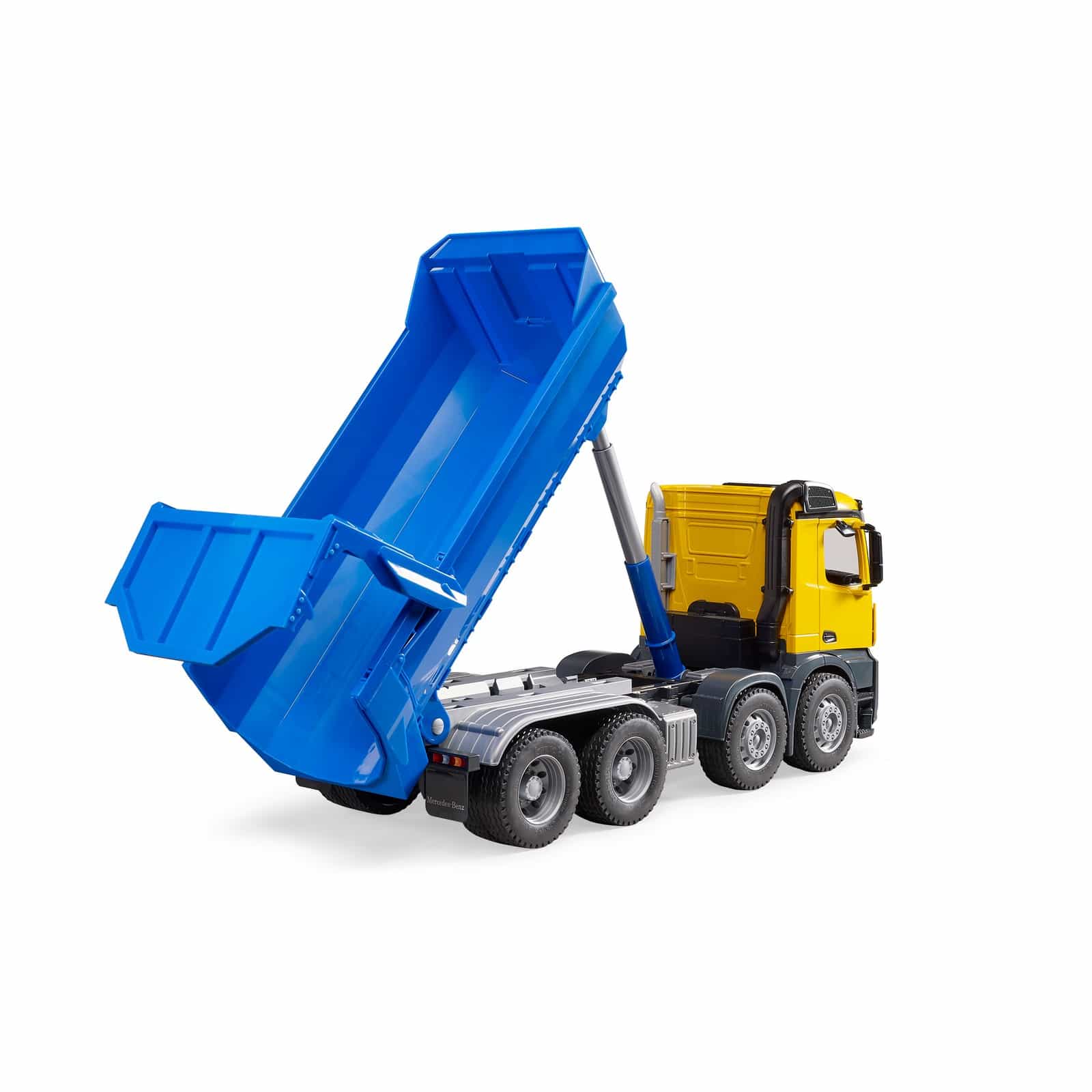 bruder mb arocs halfpipe dump truck