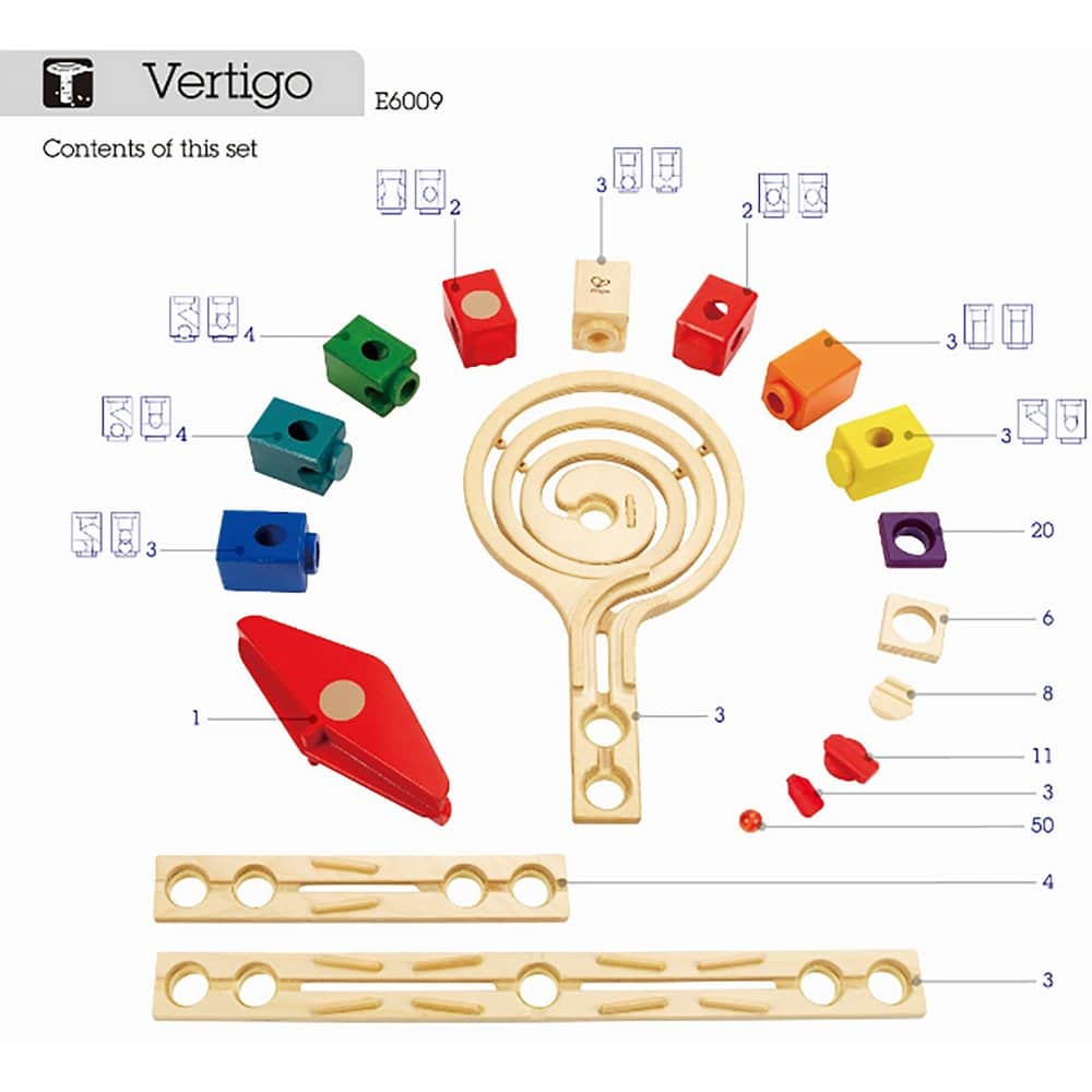Hape Quadrilla Vertigo Marble Run Jadrem Toys
