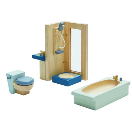 PlanToys Dolls House Bathroom Furniture Orchard Collection