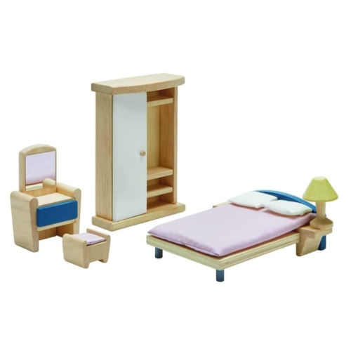 PlanToys Dolls House Bedroom Furniture Orchard Collection